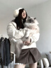 京小米森活德國保暖耳罩女冬季時(shí)尚簡(jiǎn)約耳捂子毛絨耳罩騎行跑步防寒防凍護耳 【米白色】聚熱保暖 大頭圍 曬單實(shí)拍圖