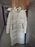 東北極寒400g鵝絨羽絨服男女超長(cháng)款過(guò)膝到腳踝冬季加厚哈爾濱外套 【超長(cháng)款】奶白色 （到腳踝） M （90絨300g）100-110斤 曬單實(shí)拍圖