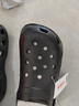 名創(chuàng  )優(yōu)品（MINISO）洞洞鞋男女夏季外穿沙灘涼鞋防滑厚底踩屎感包頭涼拖鞋黑色40-41 曬單實(shí)拍圖