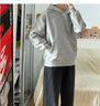 UR2025秋季新款男裝時(shí)尚休閑運動(dòng)風(fēng)寬松連帽衛衣UMM450012 花灰 S 曬單實(shí)拍圖