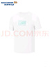 Skechers斯凱奇兒童運動(dòng)褲新款夏季舒適速干男女童短袖短褲P225K070 上裝/亮白色/0019 165 曬單實(shí)拍圖