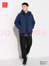 優(yōu)衣庫(kù)男裝女裝HEATTECH仿羊羔絨運(yùn)動(dòng)長(zhǎng)褲保暖抓絨加絨褲子469966 09 黑色 XL /180/96B 曬單實(shí)拍圖
