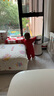 babylove嬰兒連體衣純棉秋裝紅色喜慶衣服滿(mǎn)月寶寶哈衣爬服送禮衣服 曬單實(shí)拍圖
