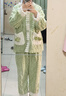 浪莎法蘭絨睡衣女加絨加厚珊瑚絨秋冬季家居服甜美可愛(ài)大碼女士套裝 曬單實(shí)拍圖