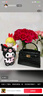 CHARLES&KEITH鱷魚(yú)紋凱莉包手提斜挎婚包包女包生日禮物CK2-50270880-1 Black黑色 S 曬單實(shí)拍圖