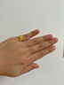 中國黃金（CHINA GOLD）雙生花蝴蝶黃金戒指女款足金飾立體活口指環(huán)情人節生日禮物送女友 【今/次日達】雙生花蝴蝶戒指 約2.5g 曬單實(shí)拍圖