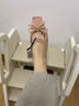 ZARA2025秋季新品 女鞋 絲緞質(zhì)感蝴蝶結飾方頭芭蕾鞋 2508610 050 粉色 36 曬單實(shí)拍圖