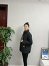 LPOX冬季棉服女加厚保暖中老年棉衣女短款韓版修身棉襖棉服冬季厚外套 黑色  加絨 XL 【100-115斤】 曬單實(shí)拍圖