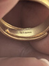 中國(guó)黃金（CHINA GOLD）黃金戒指足金古法吉言戒指活口寬面金戒指跨年禮物送女生女 【男戒】約8.8g 曬單實(shí)拍圖
