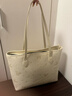 麥斯卡（Mesuca）迪士尼托特包手提包時(shí)尚凱特包通勤包包女式2025新款單肩包 米白 曬單實(shí)拍圖