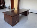 全實(shí)木辦公桌書(shū)柜組合辦公室老板桌新中式花梨木大班臺班桌領(lǐng)導桌 【領(lǐng)袖】3.2米辦公桌 曬單實(shí)拍圖