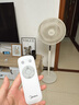 美的（Midea）電風(fēng)扇家用遠(yuǎn)距送風(fēng)遙控智能落地扇七葉智能感溫立式電扇宿舍臥室搖頭 40CM大網(wǎng)罩杏色35mkl 曬單實(shí)拍圖