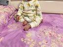 童泰（TONGTAI）嬰兒套裝春秋季純棉寶寶衣服兒童家居服內衣上衣高腰褲子黃色80cm 曬單實(shí)拍圖