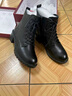 富貴鳥(niǎo)（FUGUINIAO）馬丁靴女鞋棉鞋女冬季外穿羊毛保暖防滑短靴女真皮靴子女英倫風(fēng) FG5021黑色[羊毛保暖] 39 曬單實(shí)拍圖