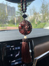 祥隱【普陀山直發(fā)】出入平安汽車(chē)掛件紫檀車(chē)載掛飾車(chē)內后視鏡檀木吊飾 【咖色流蘇款】百木級紫檀木【出入平安】 曬單實(shí)拍圖