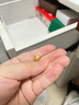 周六福5G工藝琺瑯蝴蝶黃金耳釘女生日禮物計價(jià)A0913627 一對 約1.78g  曬單實(shí)拍圖
