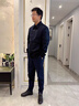BESNOS意大利品牌貂絨派克服男水貂皮內膽夾克羊毛大衣外套商務(wù)休閑 藏青色(獺兔袖里) L 175/50 曬單實(shí)拍圖
