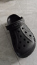 卡駱馳（CROCS）洞洞鞋貝雅男鞋女鞋輕便耐磨一腳蹬拖鞋休閑鞋|10126 黑色-001 39 (240mm) 曬單實(shí)拍圖
