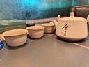 茶具套裝粗陶家用辦公室輕奢中式陶瓷茶壺茶杯功夫茶泡功夫茶具 粗陶舍得提梁壺一壺四杯（光面） 曬單實(shí)拍圖