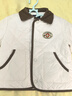 Teenie Weenie小熊童裝25年新款秋冬男女寶刺繡翻領(lǐng)棉服外套 米白色 100cm 曬單實(shí)拍圖