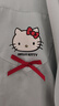 果殼（Gukoo）睡衣女夏季HelloKitty聯(lián)名新款簡(jiǎn)約冰絲女家居服套裝 淺水綠  L  曬單實(shí)拍圖