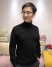 啄木鳥(niǎo)（TUCANO）冬季高領(lǐng)羊毛衫男毛衣加厚保暖針織衫男士打底衫中年爸爸秋冬裝 黑色 【100%羊毛-加厚】 L (175) 【建議126斤-140斤】 曬單實(shí)拍圖