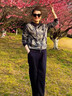 梵花秀媽媽運動(dòng)服套裝女新款春秋外套休閑兩件套中老年女裝秋裝洋氣上衣 藏青 洋氣兩件套 2XL 建議穿105-120斤 曬單實(shí)拍圖