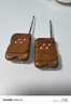 際工電動(dòng)卷簾門(mén)遙控器車(chē)庫卷閘門(mén)小區門(mén)口道閘欄桿伸縮門(mén)禁停車(chē)場(chǎng)鑰匙 【桃木色】433符號遙控器 曬單實(shí)拍圖