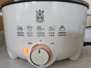 三角牌電火鍋電煮鍋家用多功能鍋宿舍用鍋蒸煮炒鍋小電鍋一體1-2-3-4-6人上蒸下煮可炒菜泡面鍋電熱鍋 4L 【25CM鍋口丨1300W大功率】 曬單實(shí)拍圖