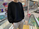 加絨加厚圓領(lǐng)衛衣男新款男士套頭加絨秋冬季寬松學(xué)生加絨圓領(lǐng)msn 純色圓領(lǐng)衛衣黑色 XL msn 曬單實(shí)拍圖