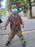 歐遙1歲寶寶衣服男寶寶春秋套裝新款幼兒童裝男童0-3歲男孩馬甲三件套 棕色 菱形毛衣馬甲三件套 春秋 90 建議2歲內 曬單實(shí)拍圖