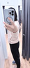 優(yōu)衣庫女裝UPF100+AIRism防紫外線網(wǎng)眼開衫防曬透氣465748 476113 476113/10水粉色 XL 曬單實拍圖