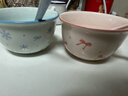 【天天低價(jià)】新款釉下彩陶瓷碗餐具套裝少女心ins風(fēng)陶瓷碗勺 【99%人選擇】夢(mèng)幻粉藍兩碗兩勺 曬單實(shí)拍圖