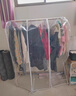 臥室落地式防塵罩晾衣架遮灰布罩西裝套大衣掛衣袋衣帽架簡(jiǎn)易蓋布 全透明 立體衣架罩【長(cháng)60*寬50*高150cm】 曬單實(shí)拍圖