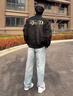 JUST DO IT-NIKE秋季外套美式刺繡aj飛人夾克工裝運動(dòng)飛行員立領(lǐng)棒球休閑男 M 耐克80-90斤 曬單實(shí)拍圖