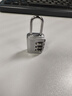 隨燦金屬密碼小型鎖行李箱家用柜子迷你多功能鎖具學(xué)生宿舍儲物柜門(mén)鎖 銀色三位密碼鎖【小號】1個(gè) 曬單實(shí)拍圖