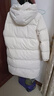 鴨鴨（YAYA）【明星同款】羽絨服男女款2025冬季新款中長(cháng)款泡芙加厚保暖外套HY 月光白色【現貨速發(fā)】 S /165 曬單實(shí)拍圖