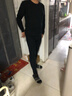 海瀾之家男士秋衣秋褲男25新品純棉210g10A抗菌防螨棉毛衫薄保暖內衣套裝 曬單實(shí)拍圖