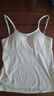 俞兆林小吊帶背心女長(cháng)款夏季內搭帶胸墊一體式黑白美背外穿打底抹胸上衣 1250（白色1件） 均碼 （85-120斤） 曬單實(shí)拍圖
