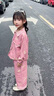 靚貝城堡女童春秋裝百搭牛仔外套套裝2025新款兒童寶寶薄款休閑兩件套衣服 粉色 110 曬單實(shí)拍圖