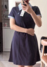 熱風(fēng)【商場(chǎng)同款】miu系連衣裙25年夏季新款女士格紋拼邊polo領(lǐng)學(xué)院裙 29藏青蘭 L 曬單實(shí)拍圖