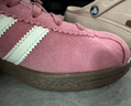 adidas「T頭鞋」STADT經(jīng)典時(shí)尚薄底運(yùn)動(dòng)板鞋男女阿迪達(dá)斯三葉草   淺粉/漢玉白/樹(shù)脂黃(女生買小半碼)   38 曬單實(shí)拍圖