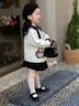 WVD國際品牌毛衣外套2025新款女孩娃娃領(lǐng)公主開(kāi)衫衣服兒童卡通上衣潮米色90 CM 曬單實(shí)拍圖