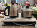 金灶（KAMJOVE）全自動上水電茶爐燒水壺保溫電水壺泡茶專用恒溫電熱水壺茶臺燒水壺一體 0.9L FM-9（銀色限定版） 曬單實拍圖