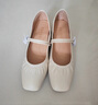 森達瑪麗珍女鞋春秋牛皮商場(chǎng)同款粗跟單鞋XPX01CQ5 米白 36 曬單實(shí)拍圖