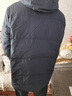 皮爾卡丹2025冬季新款羽絨服男短款休閑連帽潮流冬裝白鴨絨加厚男士外套 藍色 M 170 曬單實拍圖