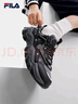 FILA 斐樂(lè )女鞋貓爪鞋5代老爹鞋運動(dòng)鞋黑色鞋子休閑鞋厚底鞋女 黑/城堡灰-BV 36.5 曬單實(shí)拍圖