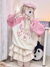 森馬（Semir）粉色少女學(xué)院風(fēng)圓領(lǐng)衛衣大童2025新款春秋季初中生高中慵懶風(fēng)上衣 奶瓶-粉拼杏【春秋女裝/衛衣女新 M 【建議100-110斤】 曬單實(shí)拍圖