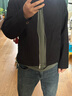馬登工裝美式休閑IKE棉織教練夾克男外套春秋薄款黑色廓形男士上衣 黑色 【潮流痞帥/男生/2025新款】 XL 曬單實(shí)拍圖