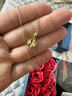 中國(guó)黃金（CHINA GOLD）黃金項(xiàng)鏈女足金四葉草吊墜結(jié)婚情人節(jié)送女友老婆媽媽生日禮物 足金吊墜+S925鏈+禮盒【約0.55-0.6】 曬單實(shí)拍圖